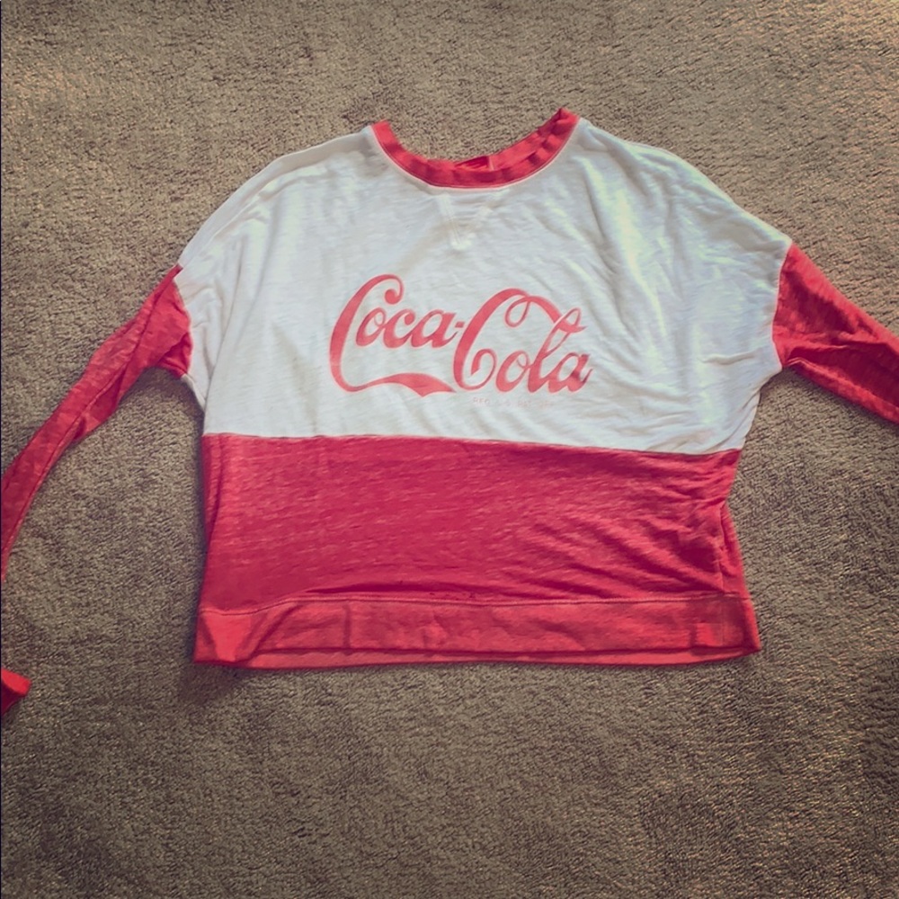 Coca Cola Long Sleve Crop Tee
